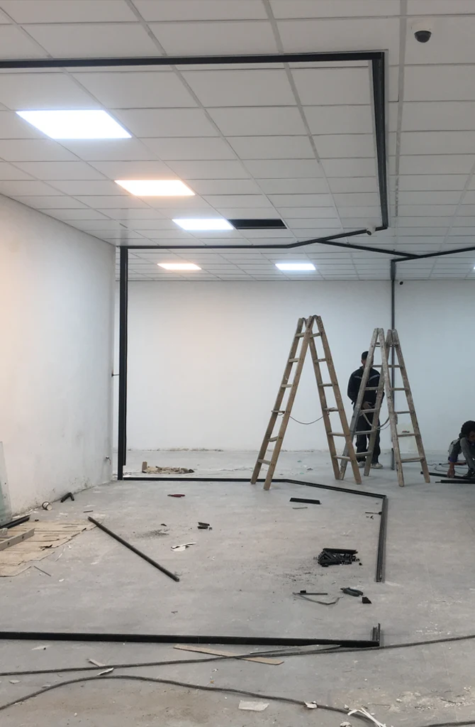 مراحل بازسازی و دکوراسیون اداری