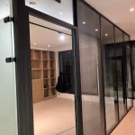 پارتیشن دوجداره به همراه پرده شیدینگ خیابان فرشته