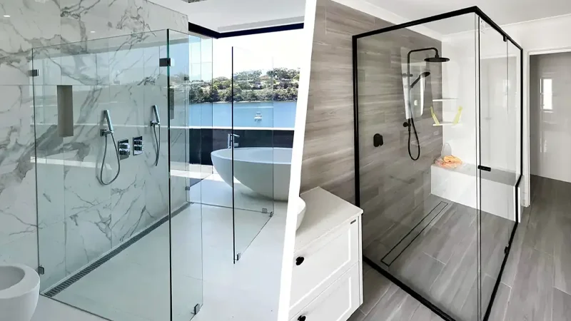 مقایسه پارتیشن فریم دار و بدون فریم شیشه ای