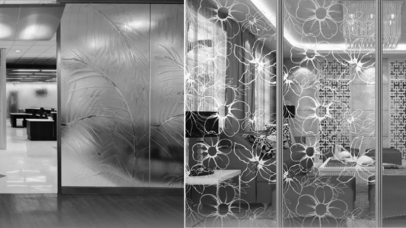 انواع پارتیشن شیشه ای طرحی