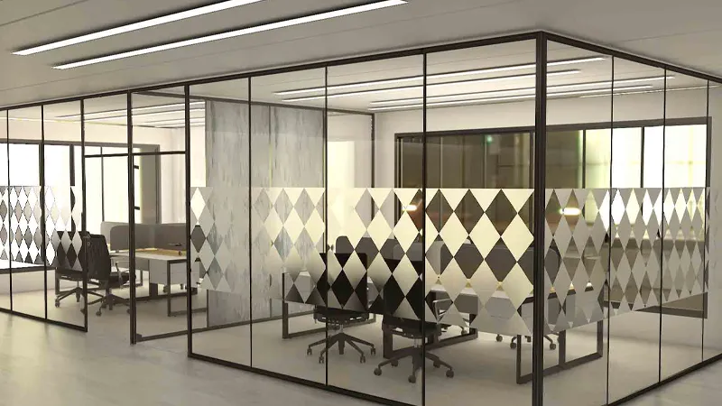 کاربرد پارتیشن شیشه ای طرحی