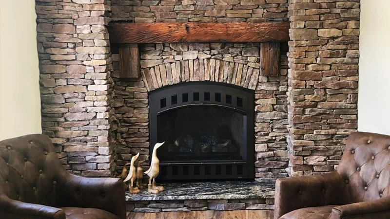 ایده شومینه سنگی برای دکوراسیون خانه مدرن