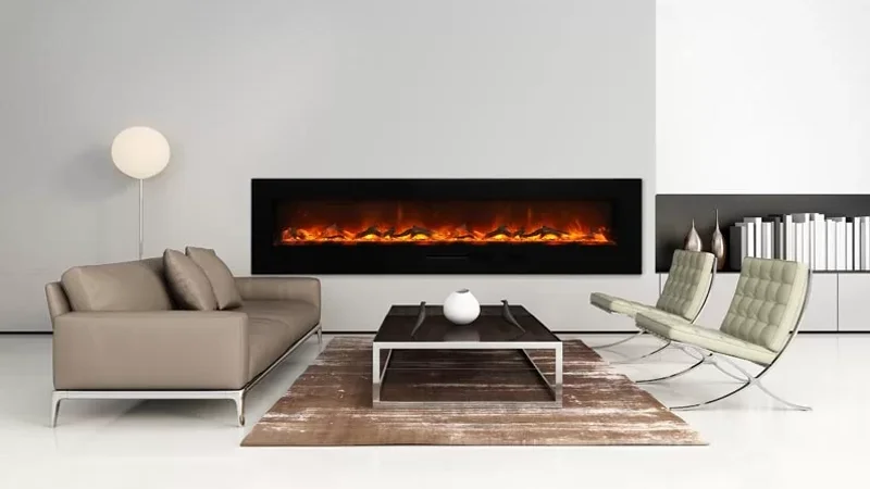 ایده شومینه برقی دیواری برای دکوراسیون خانه