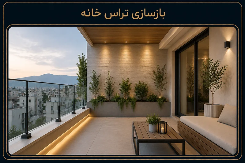 بازسازی تراس و بالکن