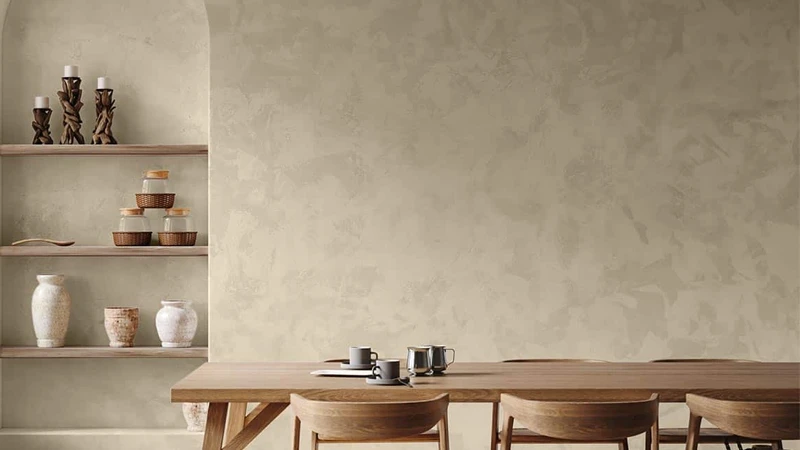 اجرای میکروسمنت روی دیوار گچی