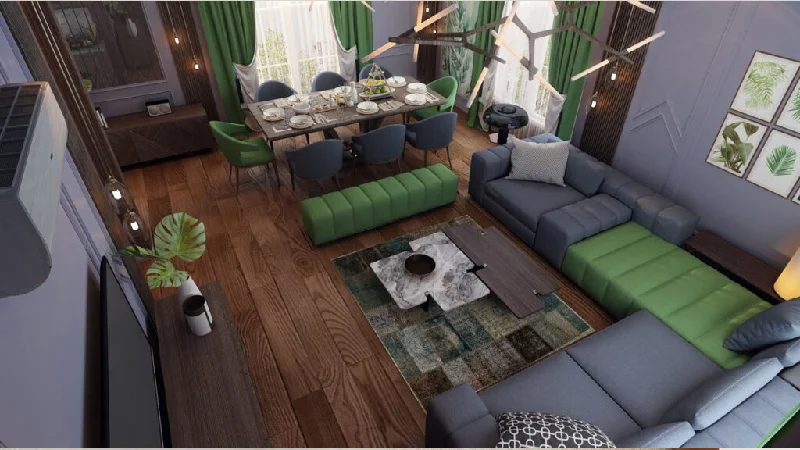 فضاهای ذخیرهسازی هوشمندمبل و میز ناهار خوری