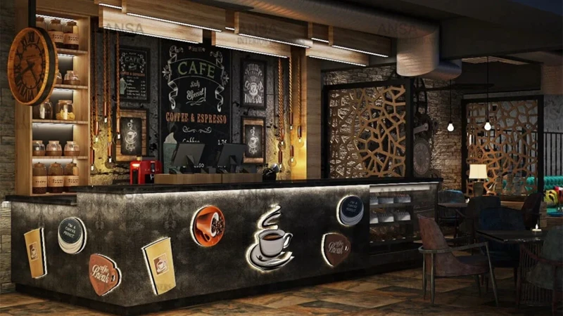 طراحی داخلی کافه