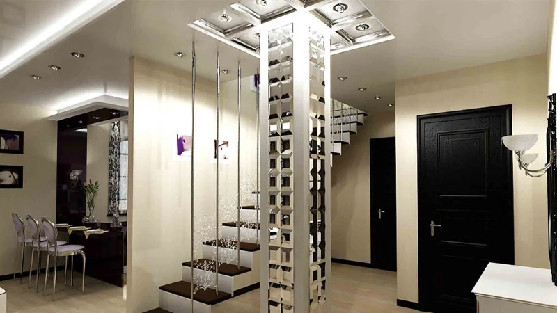 ایده تزیین ستون وسط خانه