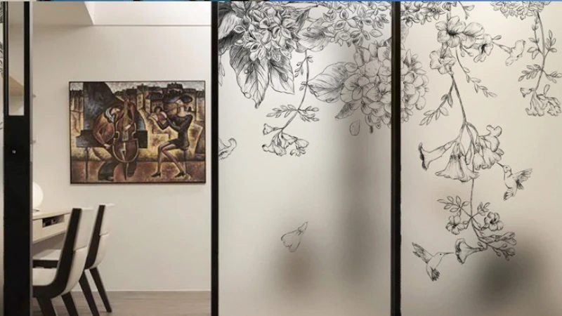 برچسب شیشه مات کن با معمار فراز