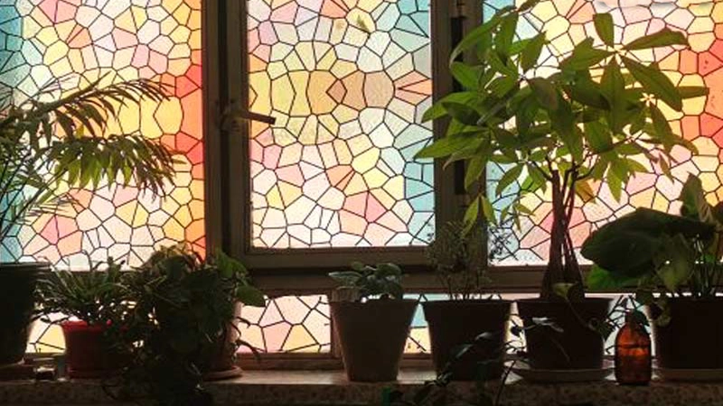 برچسب شیشه مات کن