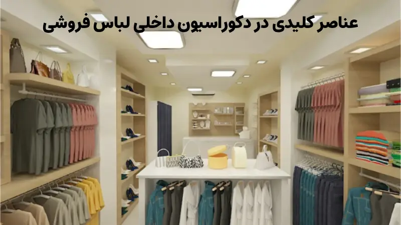عناصر کلیدی در دکوراسیون داخلی لباس فروشی
