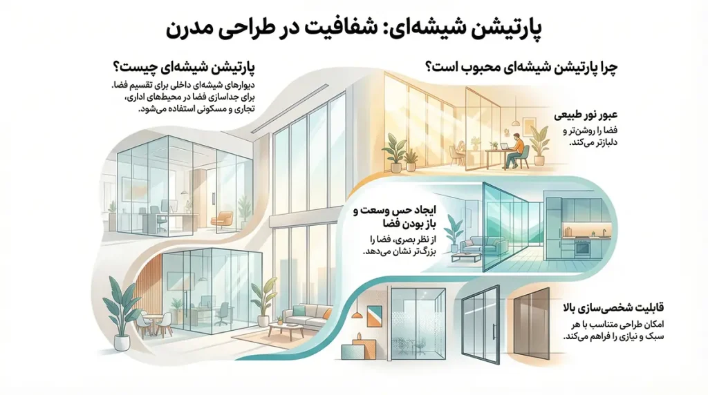 پارتیشن شیشه ای